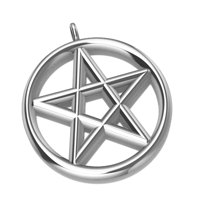 Pentagram pendant Free 3D print model