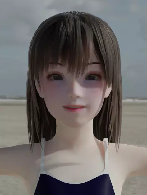 blender female model 001 3D model