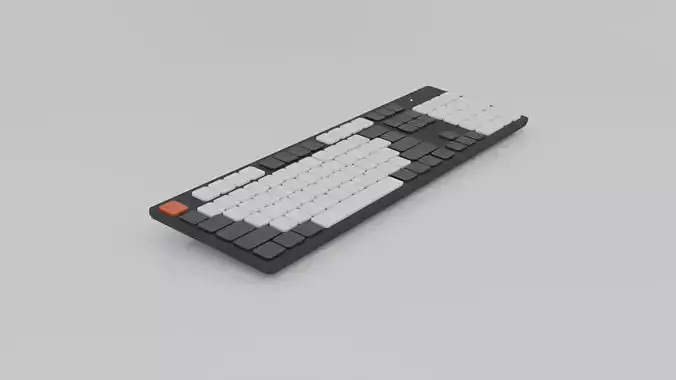 Simple Keyboard - low poly Free low-poly 3D model