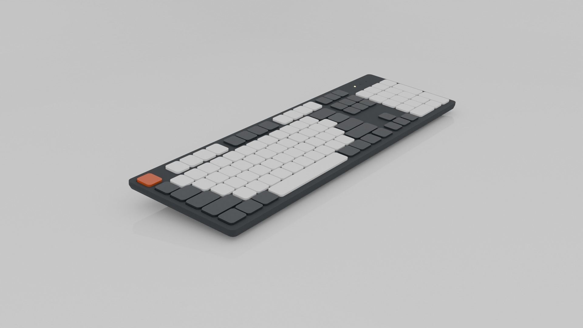 Simple Keyboard - low poly free VR / AR / low-poly 3D model | CGTrader