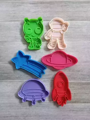 ESPACIAL ASTRONAUTA CORTANTE DE GALLETAS