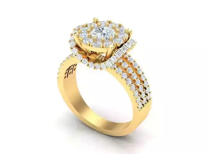 Premium Engagement Rings 1WR210 3D print model