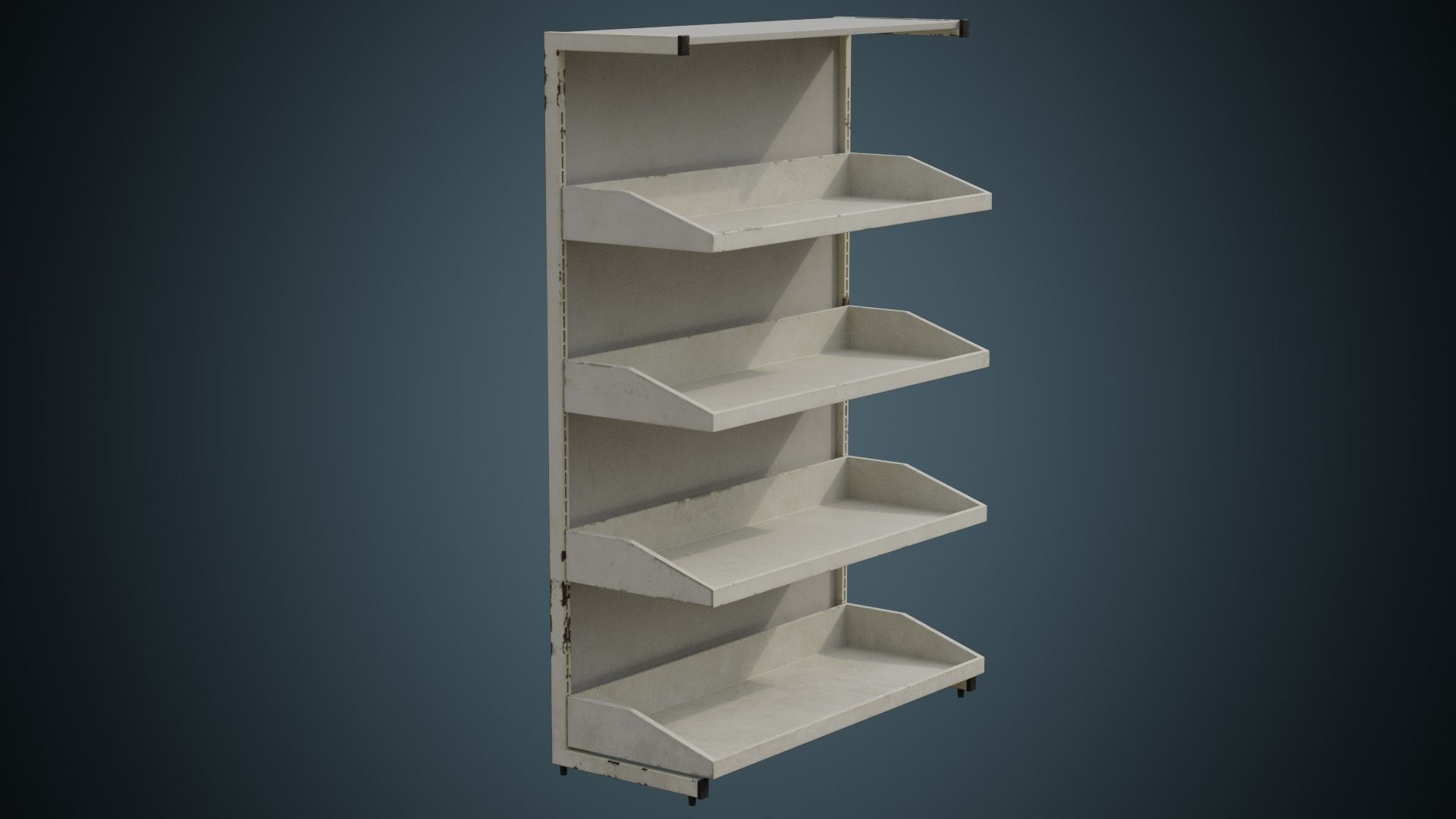 Medical Shelf 1B Low-poly 3D model_1