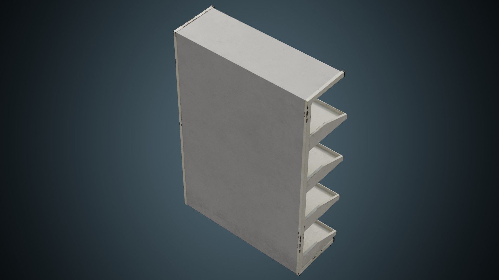 Medical Shelf 1B Low-poly 3D model_2