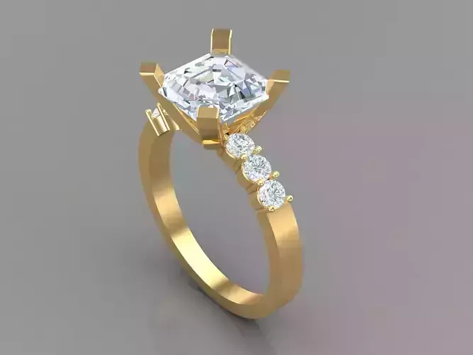 Premium Engagement Rings 1WR206 3D print model