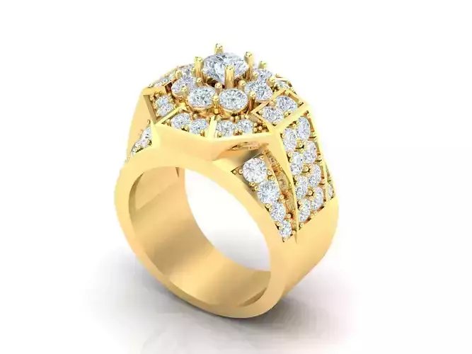 Premium Engagement Rings 1WR202 3D print model