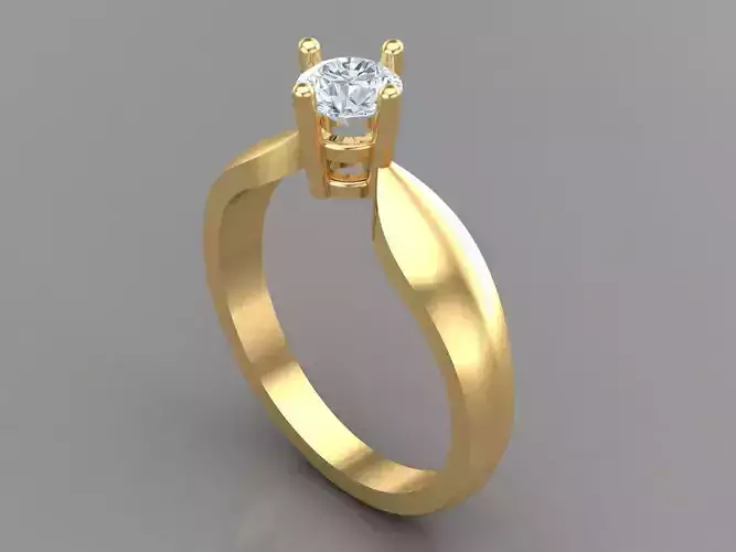 Premium Engagement Rings 1WR196 3D print model