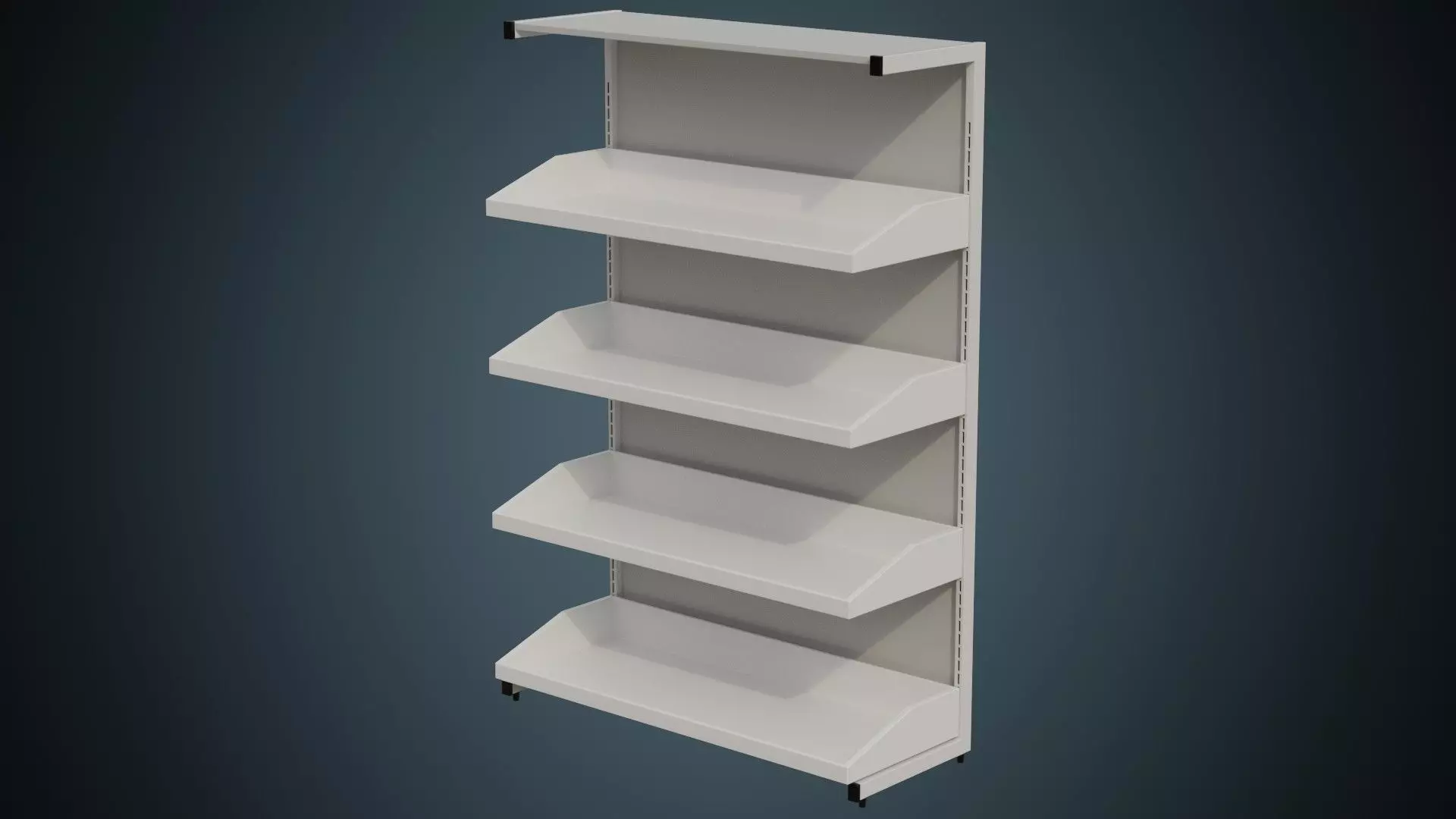 Medical Shelf 1 Basic Low-poly 3D model_0