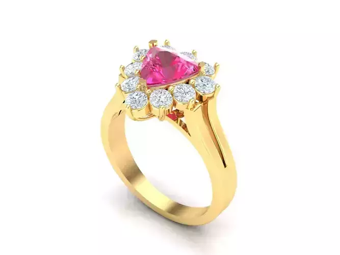 Premium Engagement Rings 1WR174 3D print model