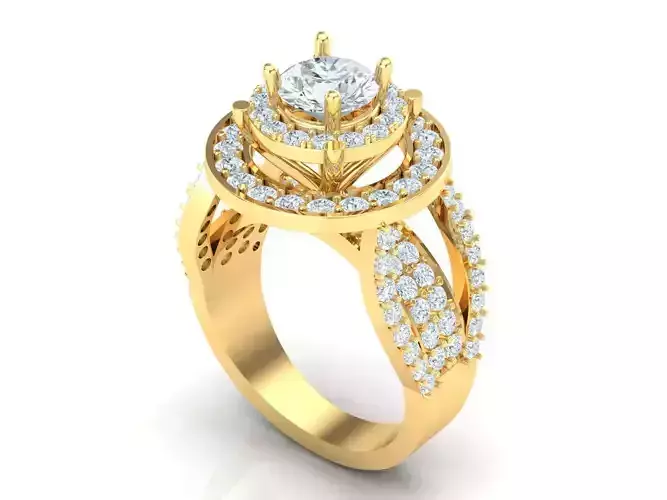 Premium Engagement Rings 1WR172 3D print model