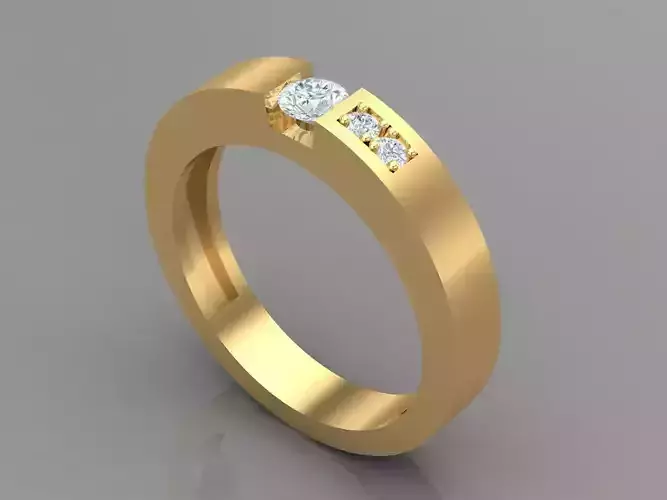 Premium Engagement Rings 1WR154 3D print model