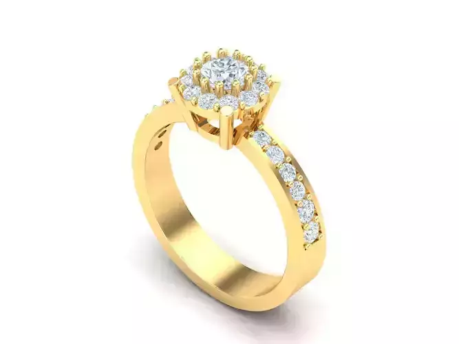 Premium Engagement Rings 1WR153 3D print model