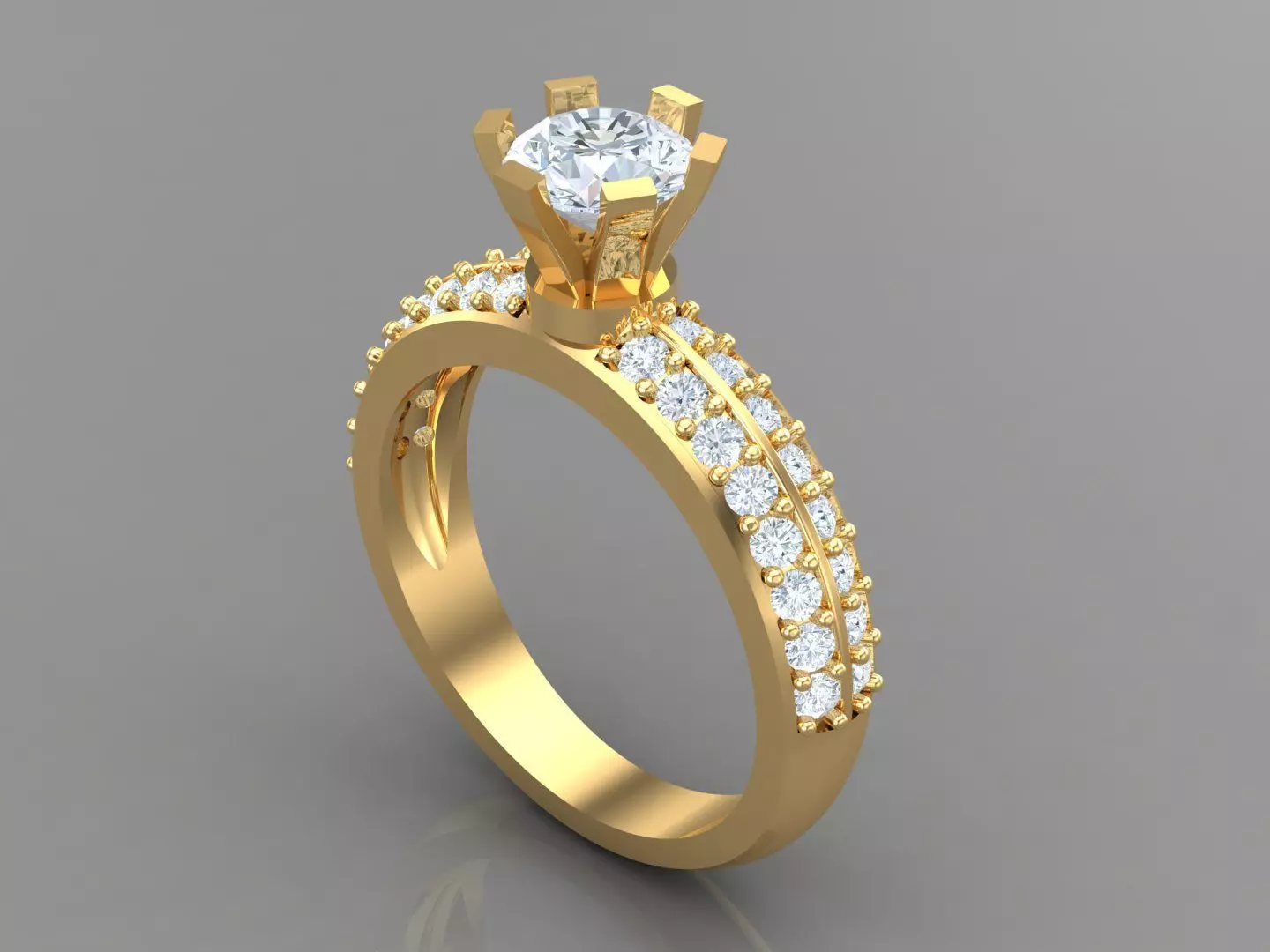 Premium Engagement Rings 1WR141 3D print model