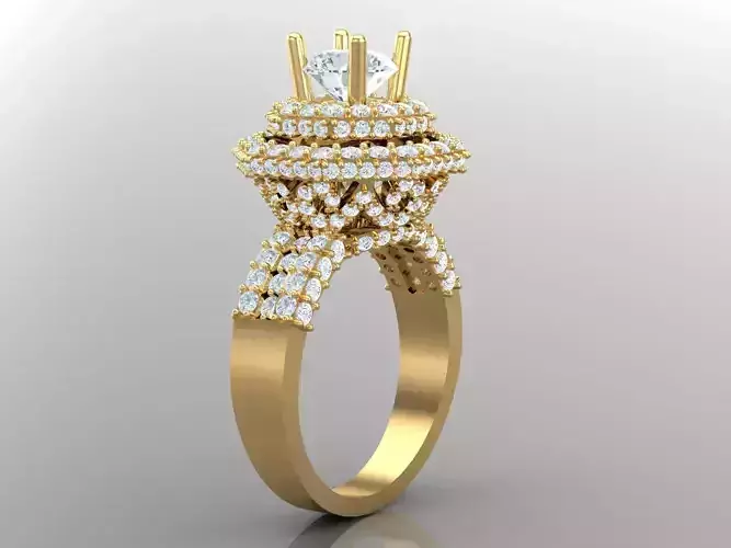 Premium Engagement Rings 1WR137 3D print model