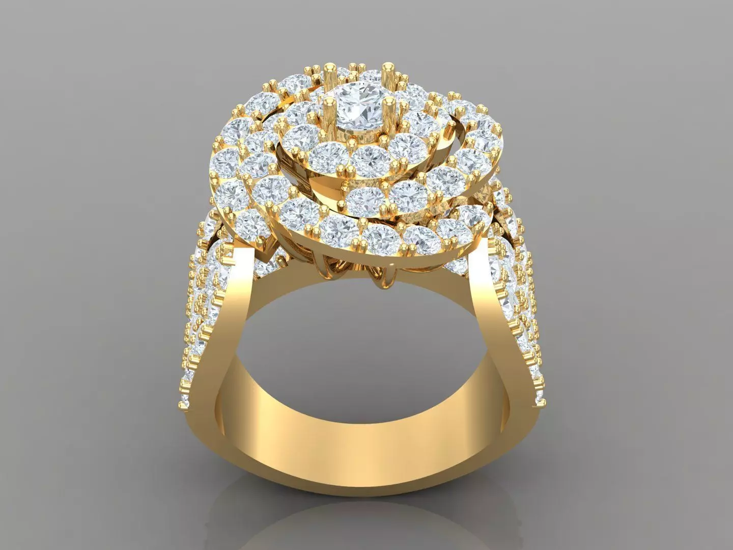 Ring Model Premium Engagement Rings 1WR130 3D model 3D printable | CGTrader