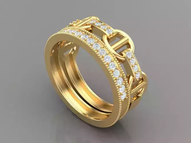 Premium Engagement Rings 1WR128 3D print model