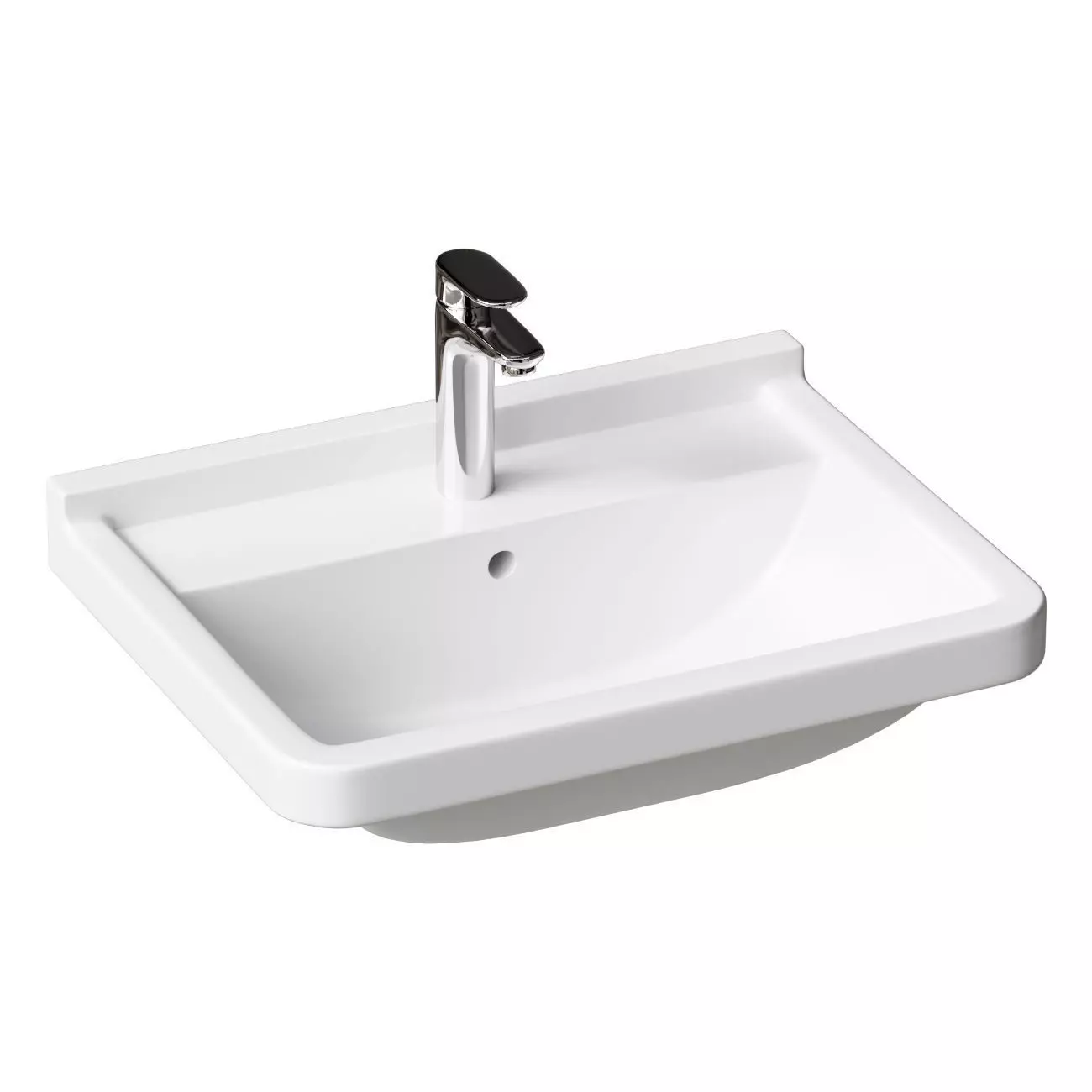 Hanging sink 65 cm Duravit Starck 3 0300650000 3D model