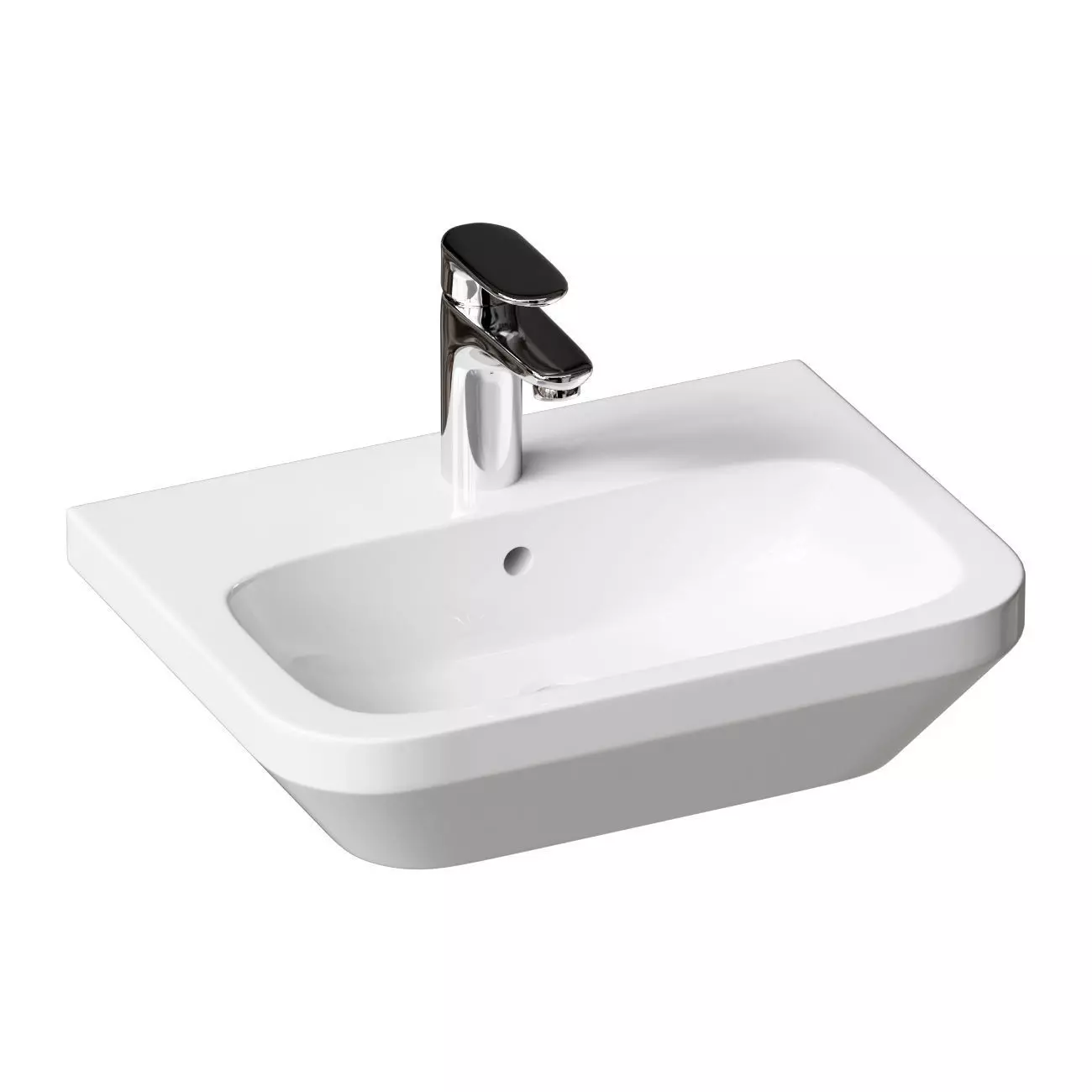 Hanging sink Duravit DuraStyle 45 cm 070845 00 00 3D model