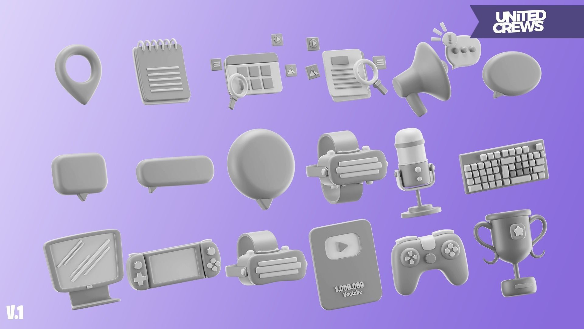 Stylized Iconish Models 3D model_9