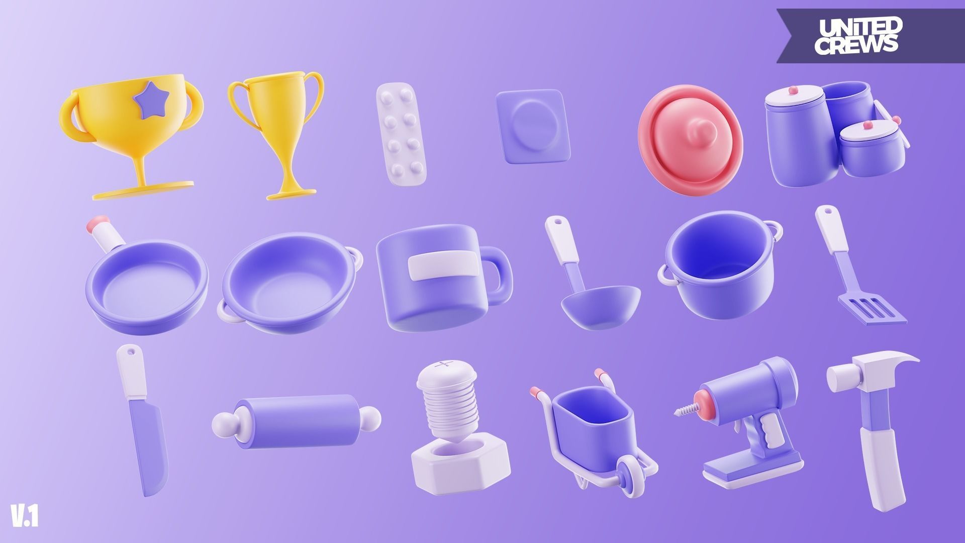 Stylized Iconish Models 3D model_5