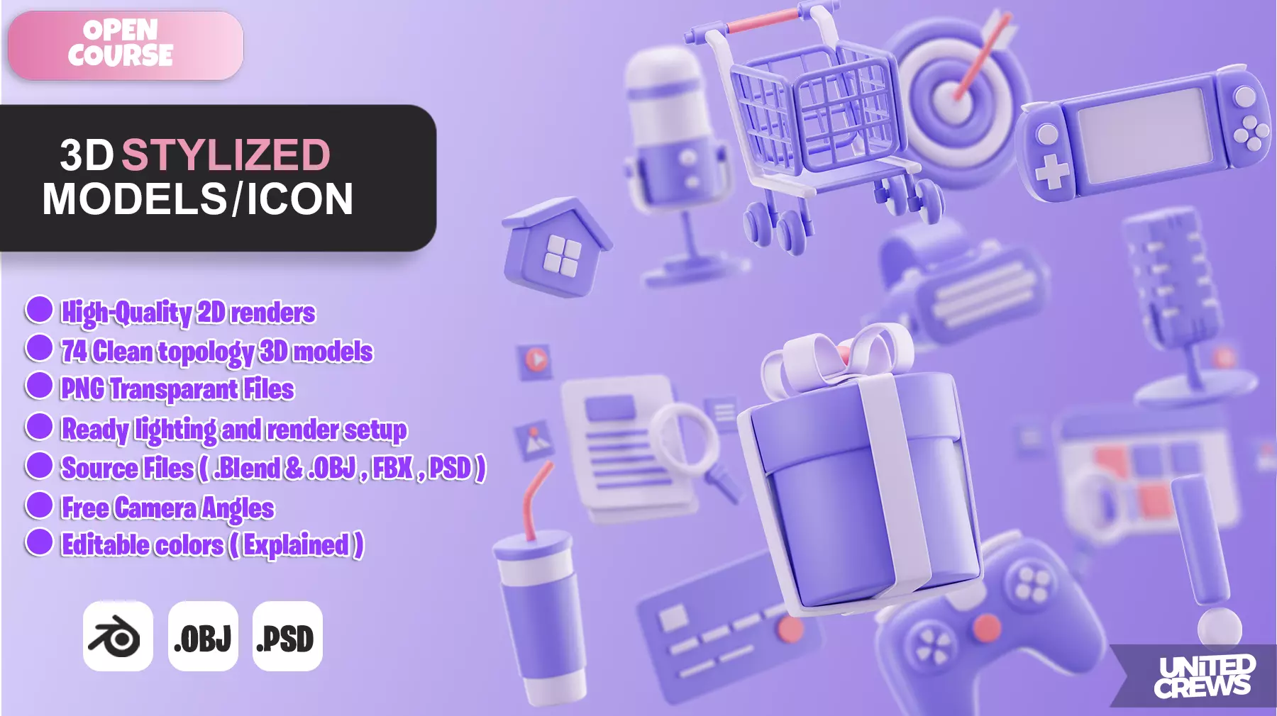 Stylized Iconish Models 3D model_0