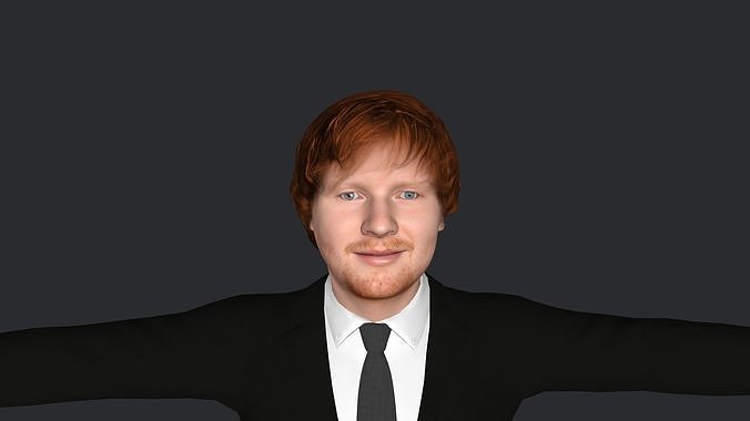 Ed Sheeran Hyper Realistic Full Body Rigged Character 3D model