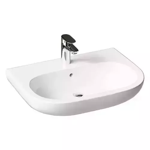 Hanging sink 60 cm Duravit D Code 23106000002 3D model