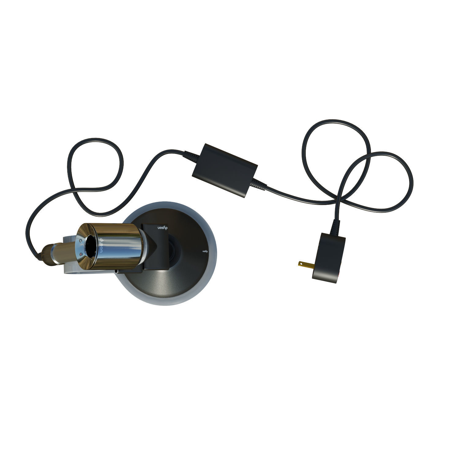 Dyson Supersonic HD12 Low-poly 3D model_3