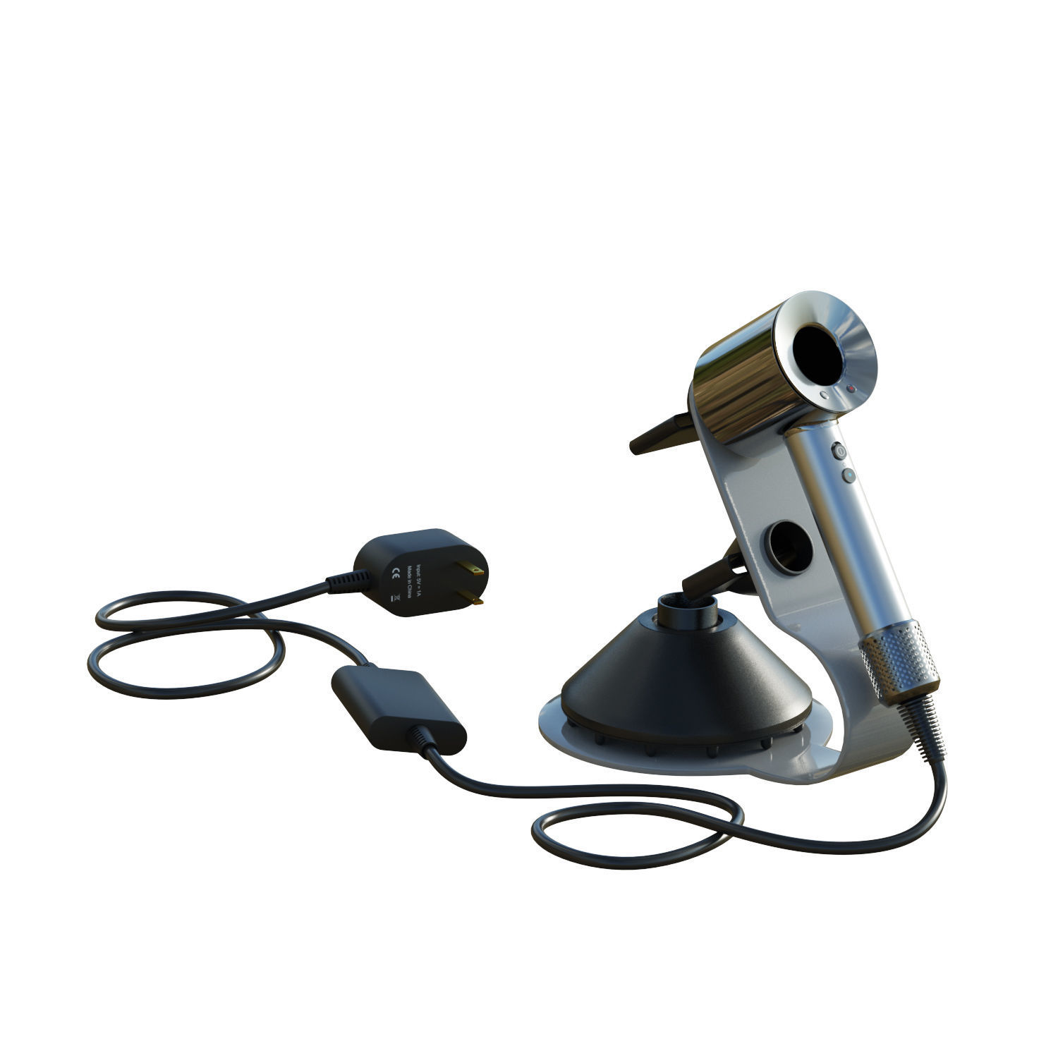 Dyson Supersonic HD12 Low-poly 3D model_6