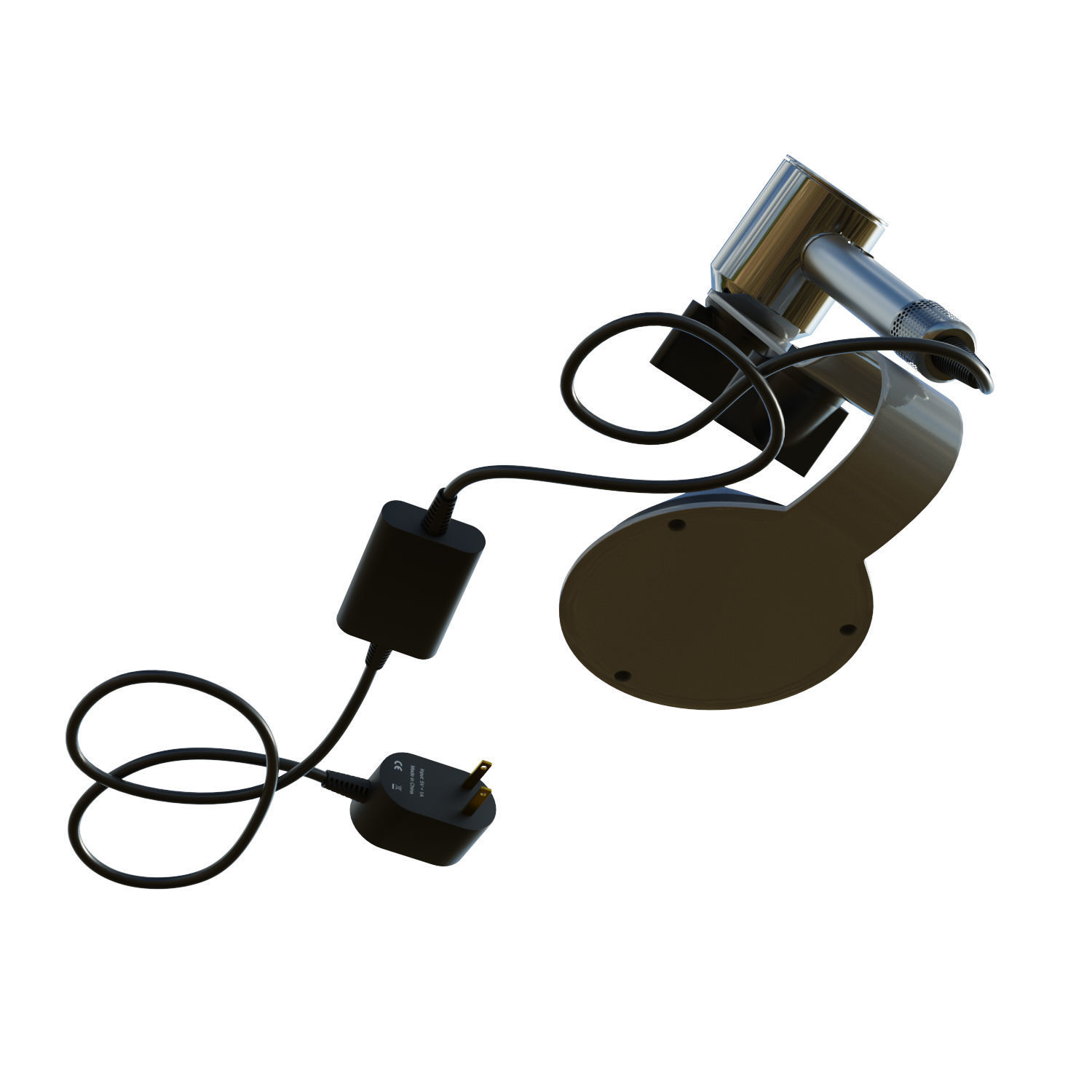 Dyson Supersonic HD12 Low-poly 3D model_7