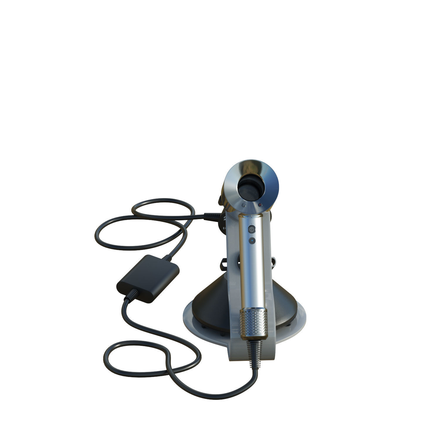 Dyson Supersonic HD12 Low-poly 3D model_5
