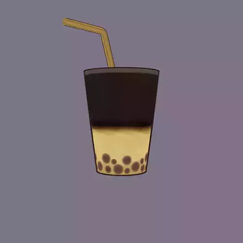 Stylized Bubble milk tea 