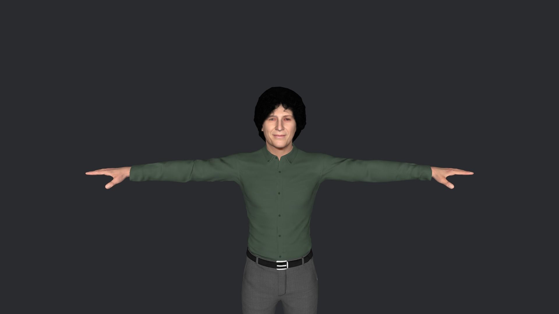 Howard Stern Hyper Realistic Full Body Rigged Character 3D model_32