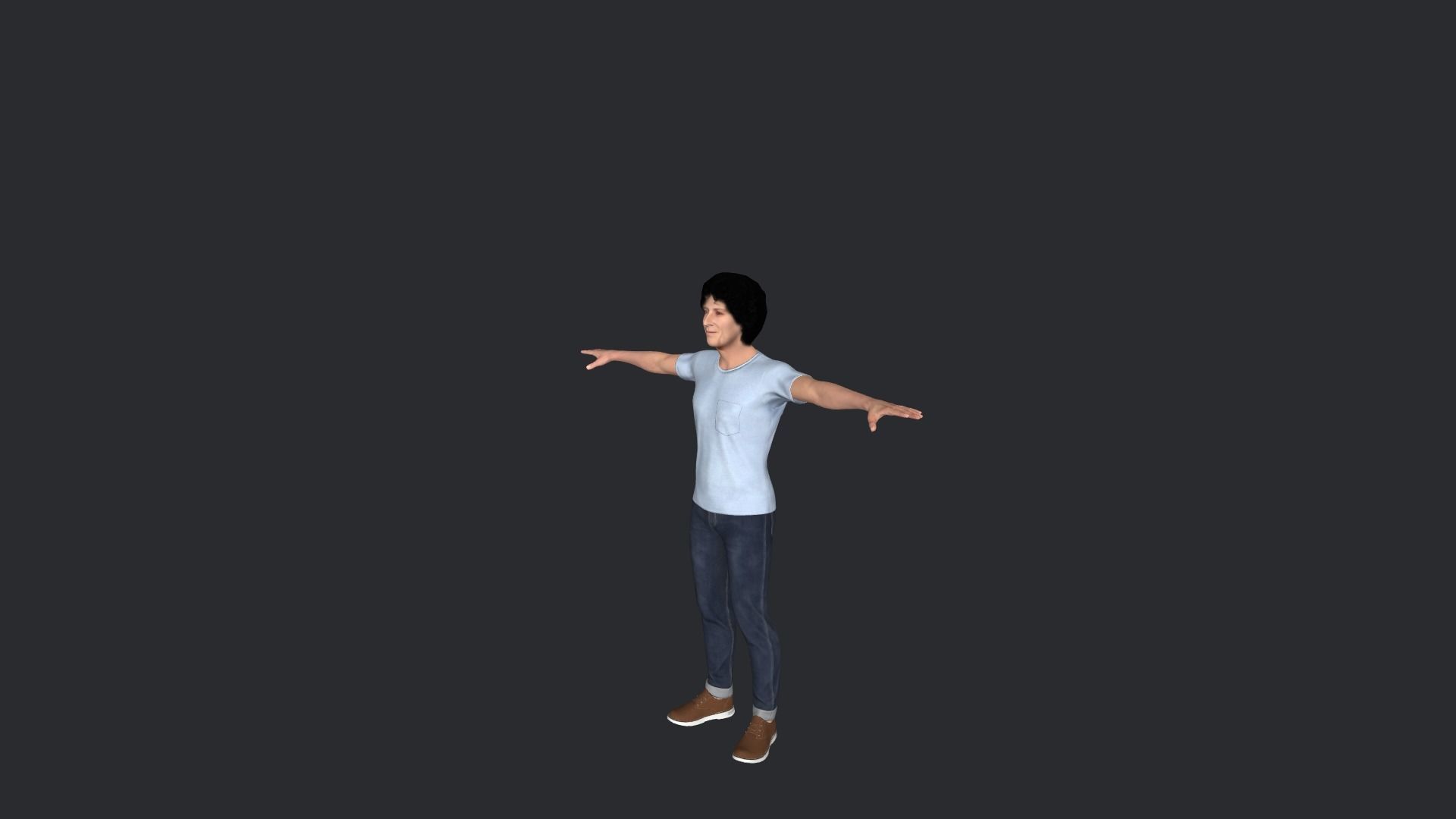 Howard Stern Hyper Realistic Full Body Rigged Character 3D model_8