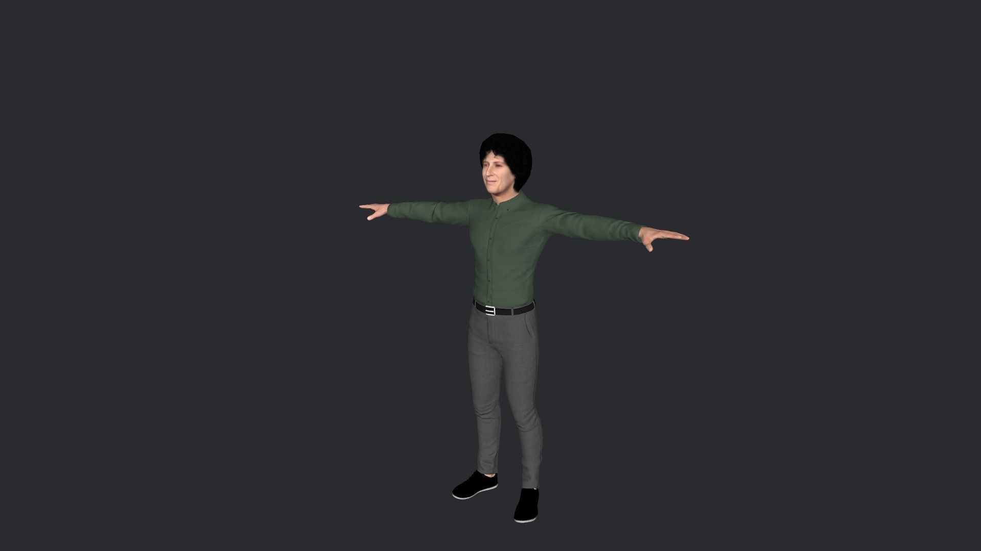 Howard Stern Hyper Realistic Full Body Rigged Character 3D model_3