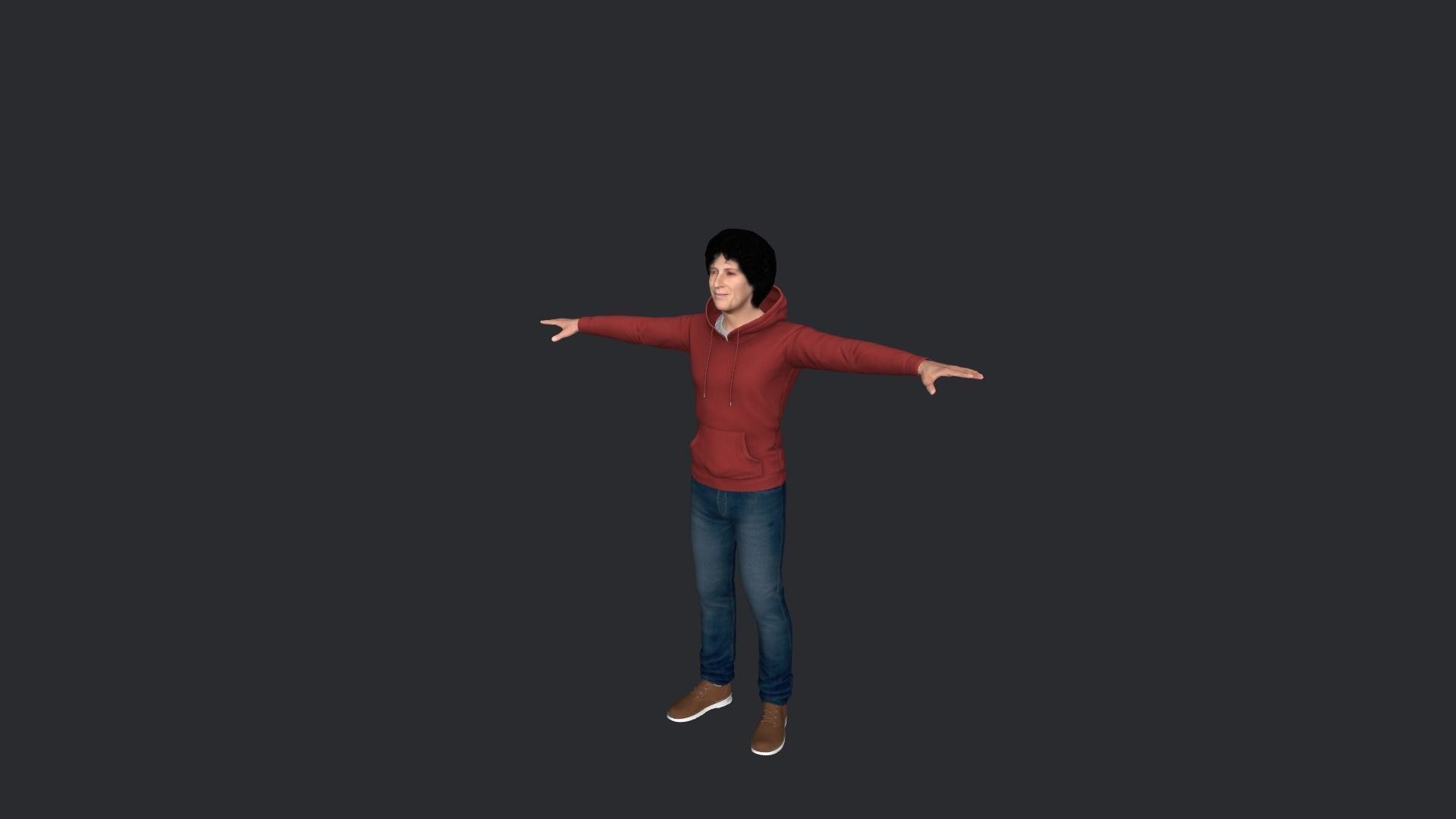 Howard Stern Hyper Realistic Full Body Rigged Character 3D model_14