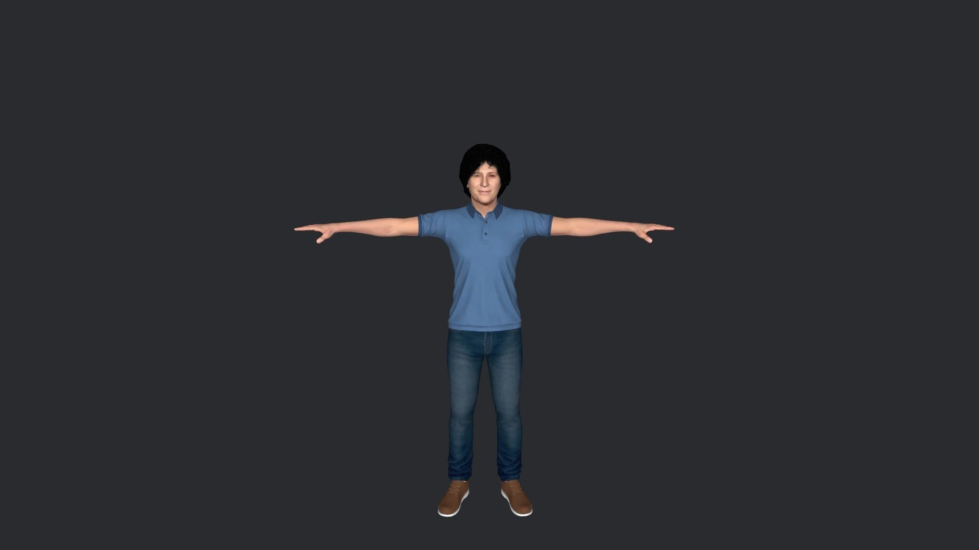 Howard Stern Hyper Realistic Full Body Rigged Character 3D model_18