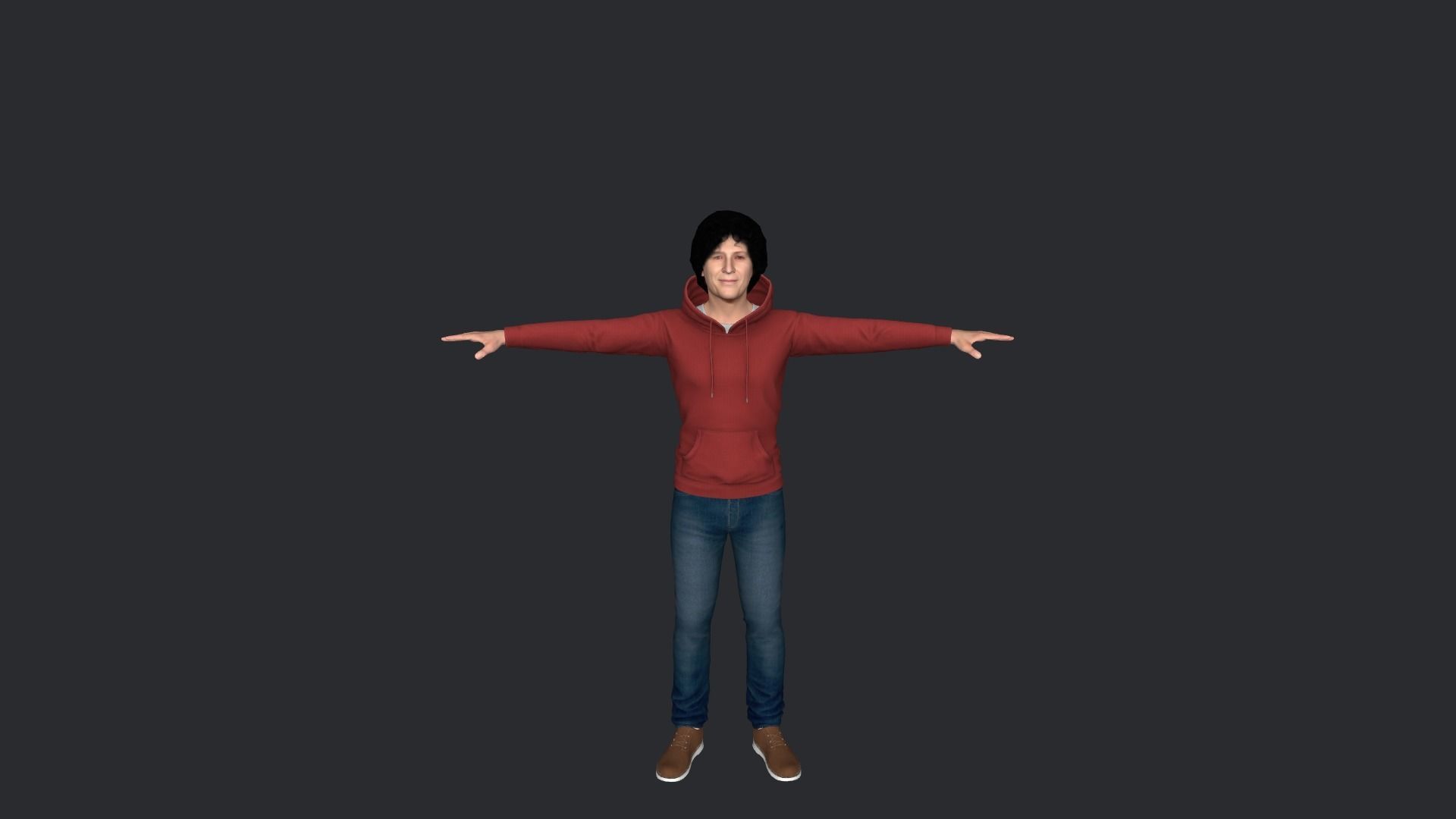 Howard Stern Hyper Realistic Full Body Rigged Character 3D model_13