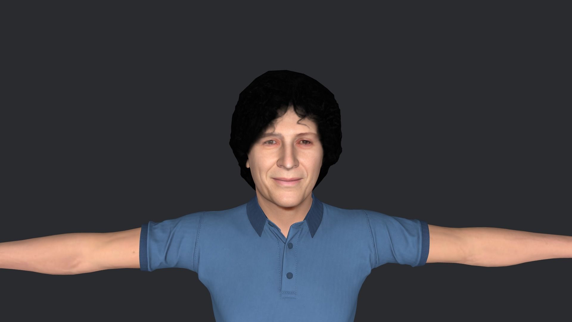 Howard Stern Hyper Realistic Full Body Rigged Character 3D model_16