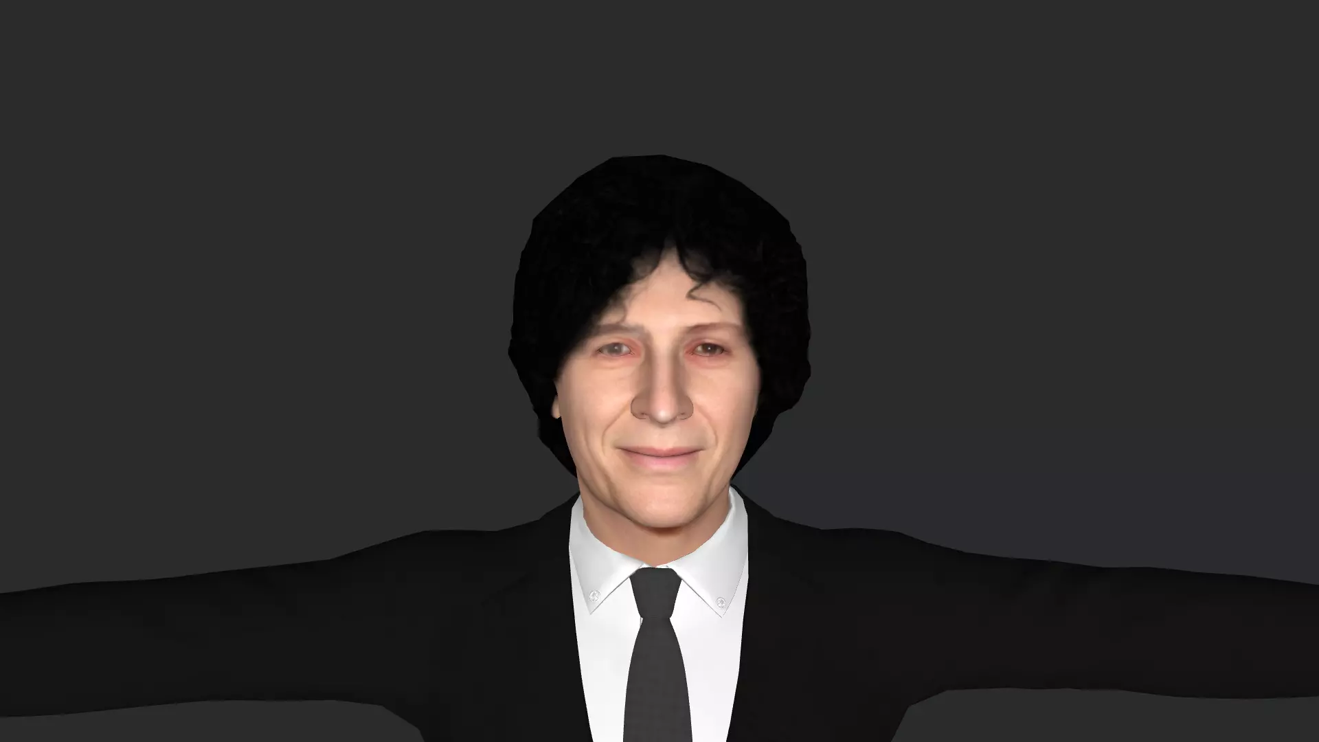 Howard Stern Hyper Realistic Full Body Rigged Character 3D model_0