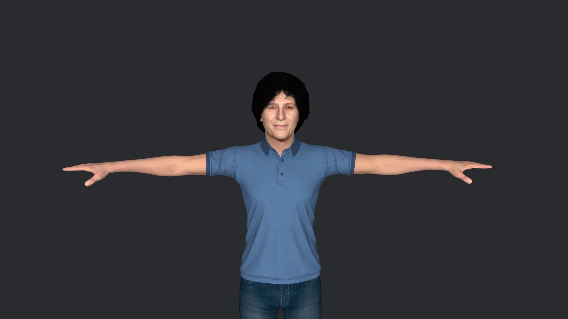 Howard Stern Hyper Realistic Full Body Rigged Character 3D model_17