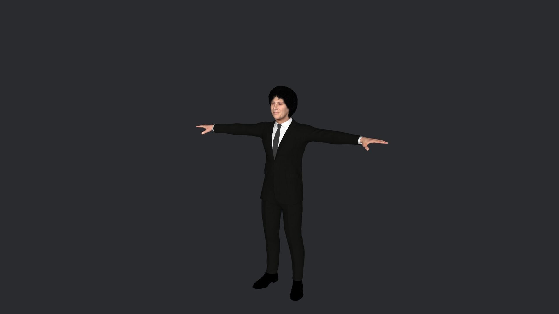 Howard Stern Hyper Realistic Full Body Rigged Character 3D model_23