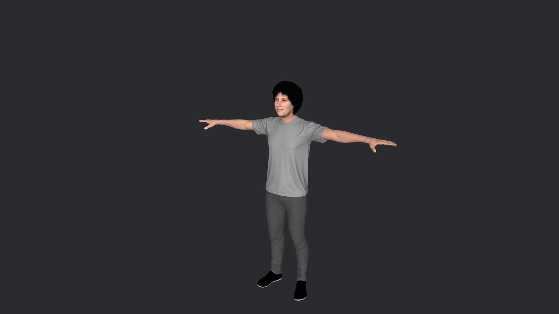 Howard Stern Hyper Realistic Full Body Rigged Character 3D model_25