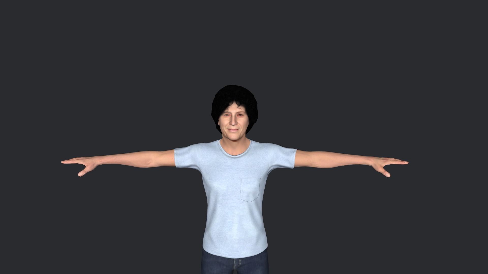 Howard Stern Hyper Realistic Full Body Rigged Character 3D model_6