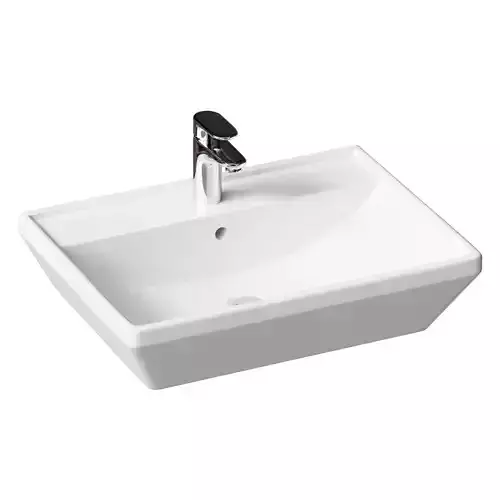Hanging sink 60 cm Duravit D-Neo 2366600000 color white