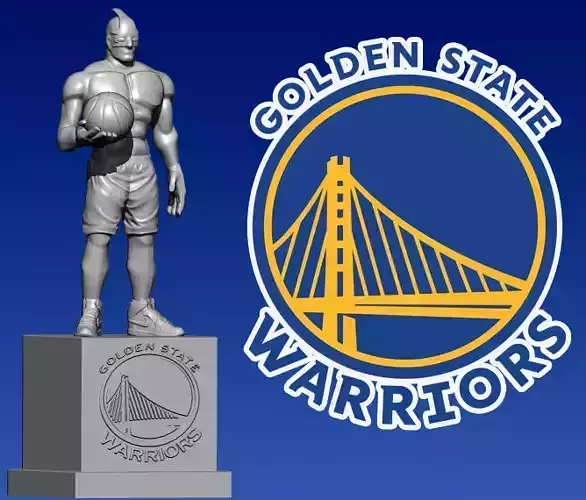 NBA - Golden State Warriors mascot statue - 3d Print 3D print model