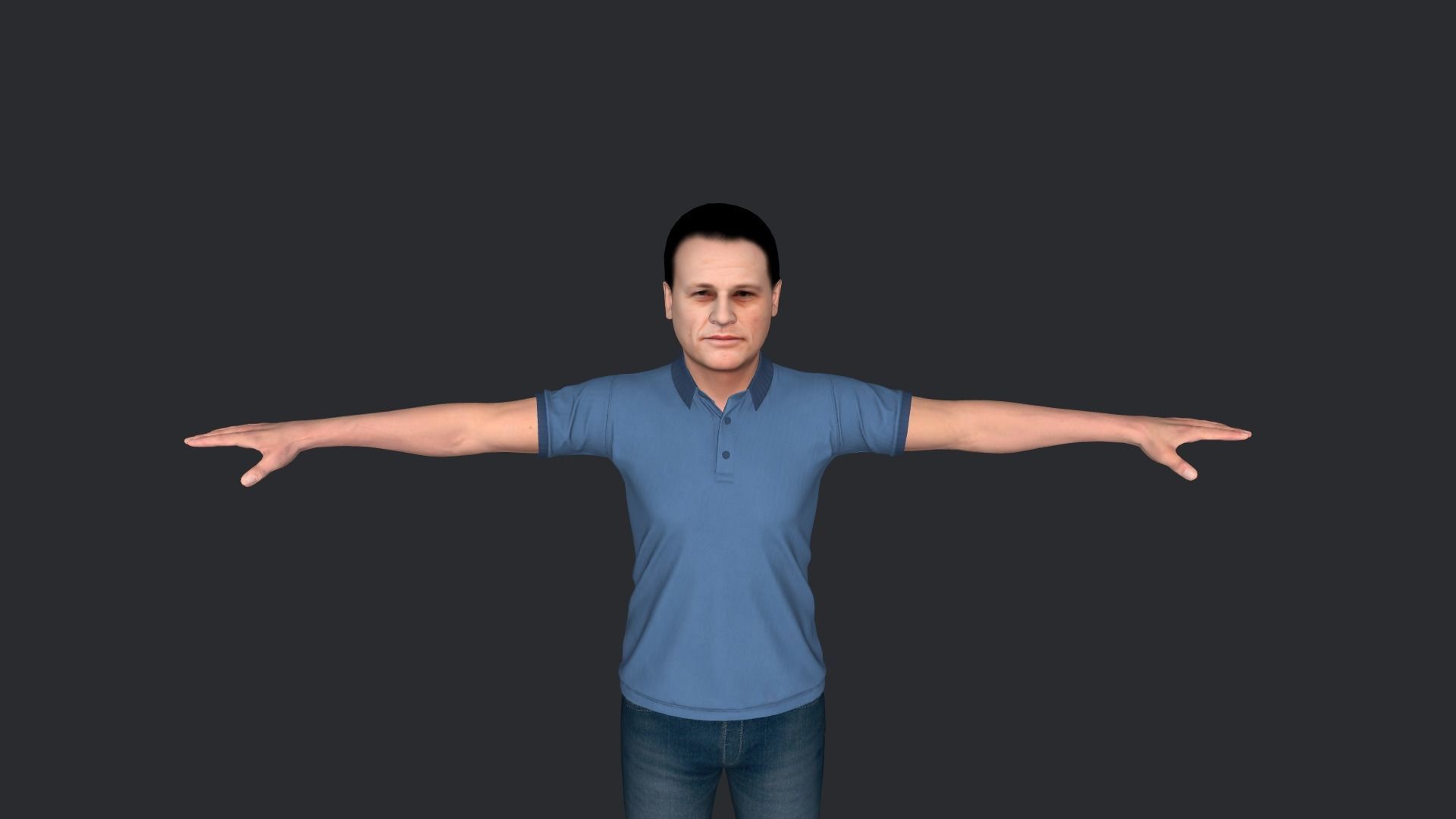 Jean-claude Van Damme Hyper Realistic Full Body Rigged Character 3D model_22