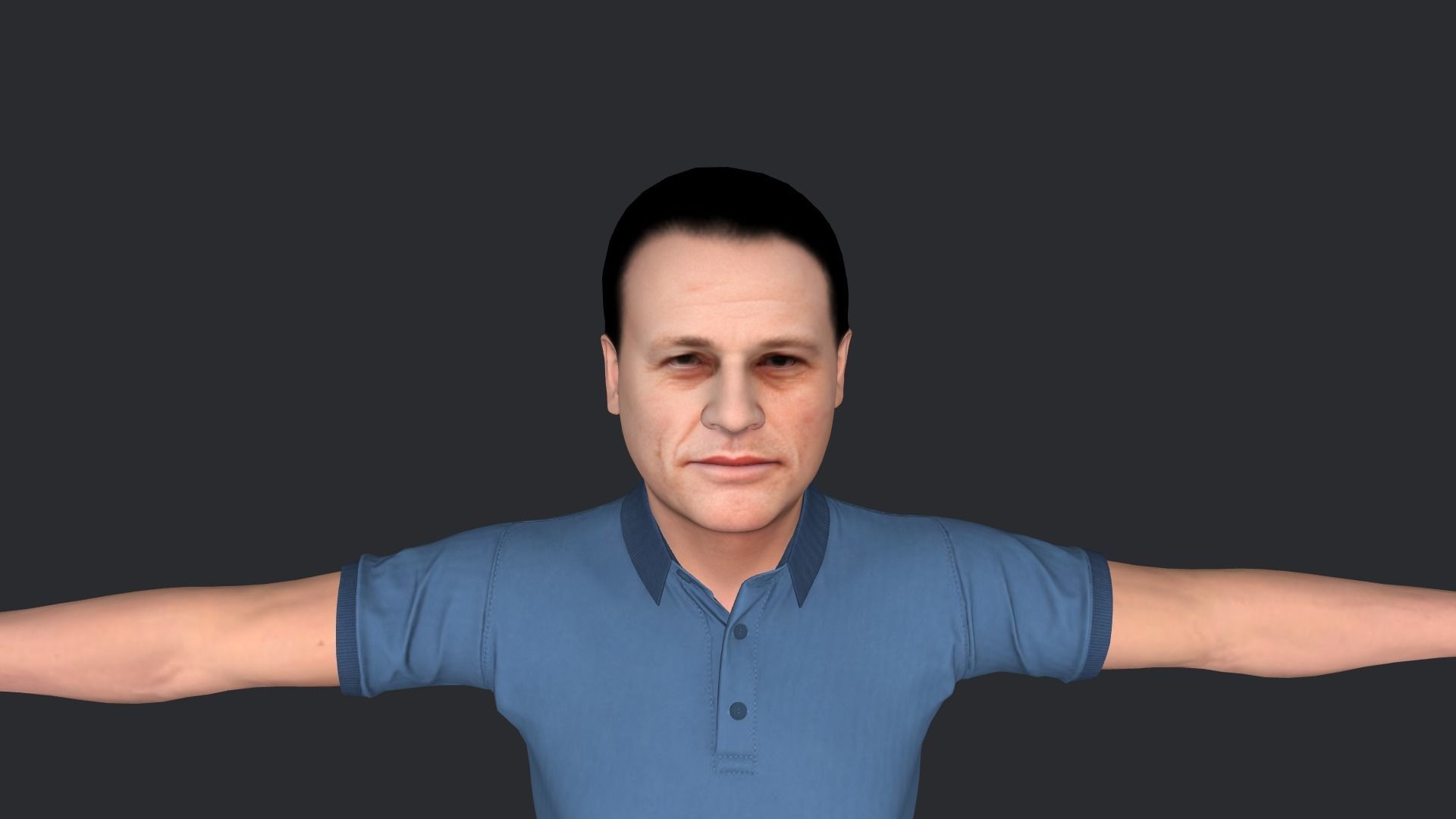 Jean-claude Van Damme Hyper Realistic Full Body Rigged Character 3D model_21