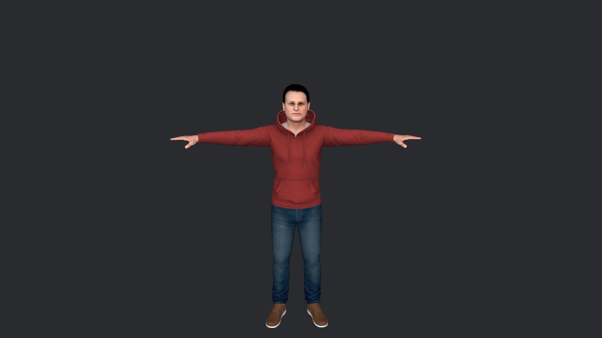 Jean-claude Van Damme Hyper Realistic Full Body Rigged Character 3D model_13