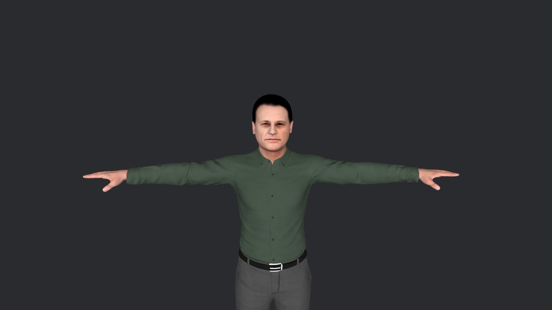 Jean-claude Van Damme Hyper Realistic Full Body Rigged Character 3D model_32